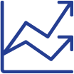 Icono: gráfico de líneas con tendencia al alza